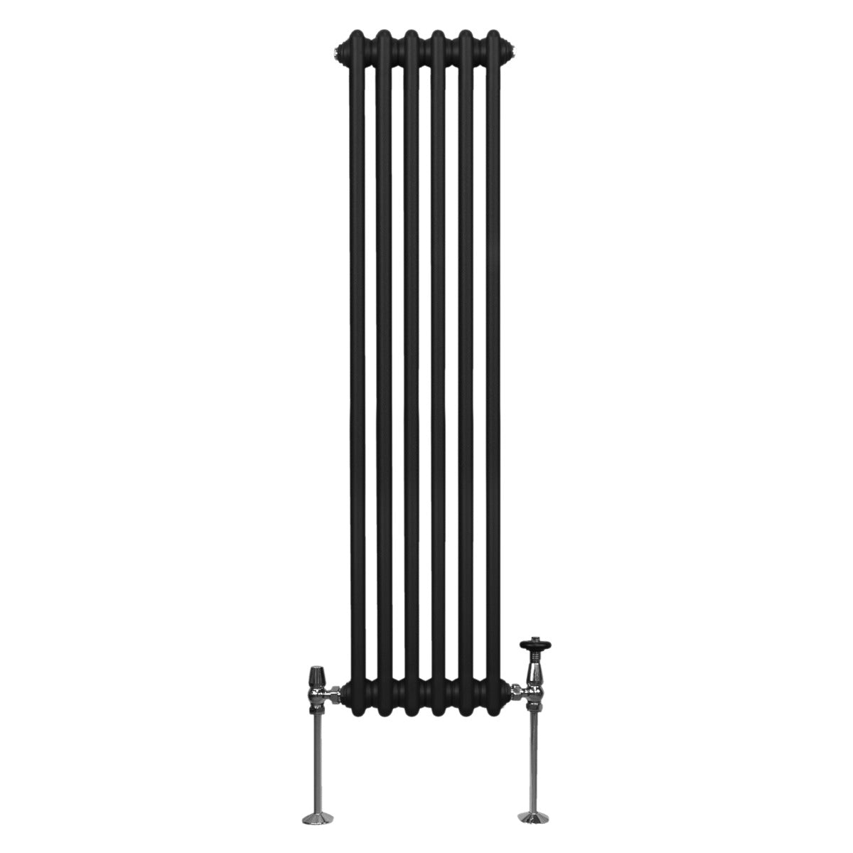 Traditionell 2-kolumns radiator - 1500 x 292 mm – Svart