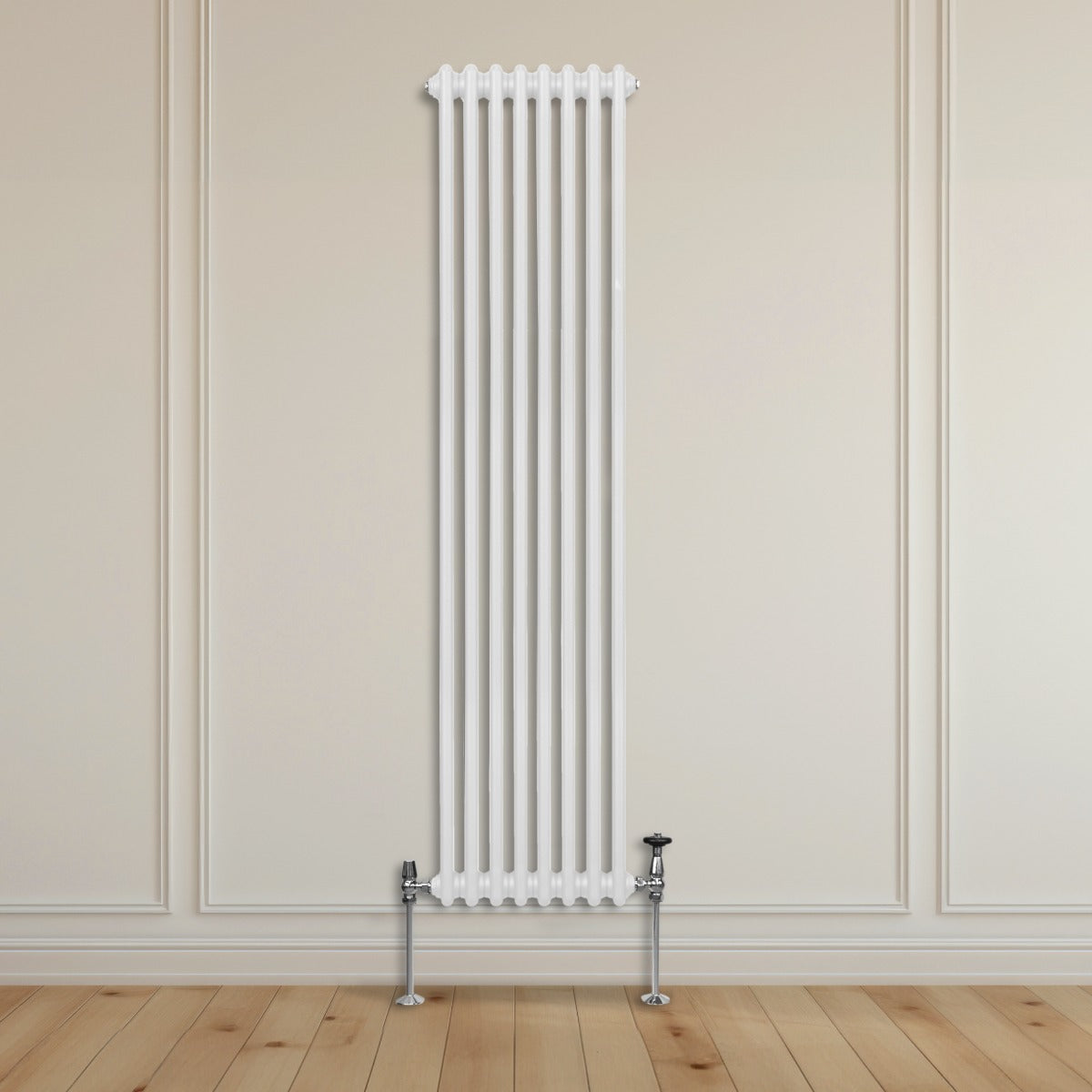 Traditionell 2-kolumns radiator - 1800 x 382 mm – Vit