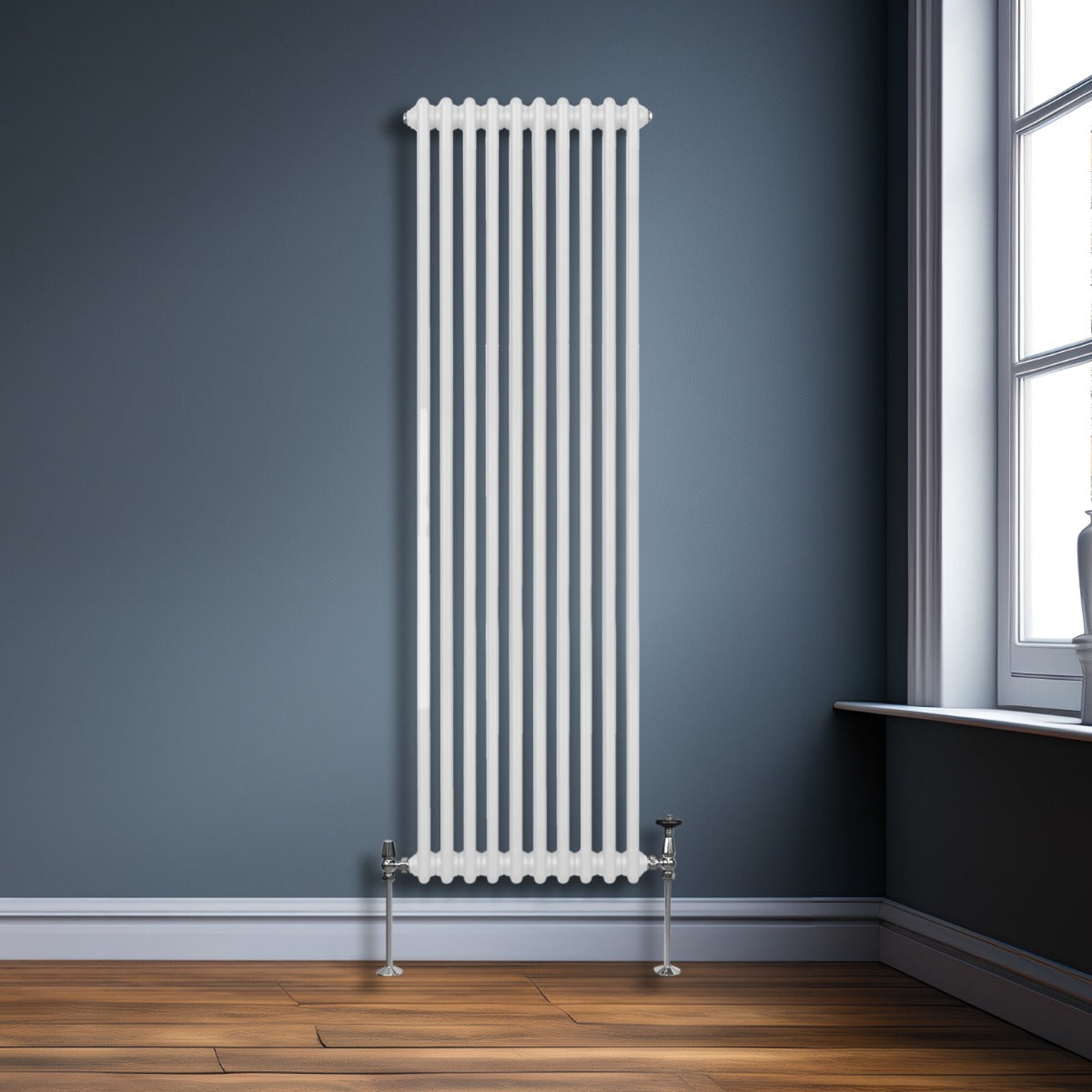 Traditionell 2-kolumns radiator - 1800 x 472 mm – Vit