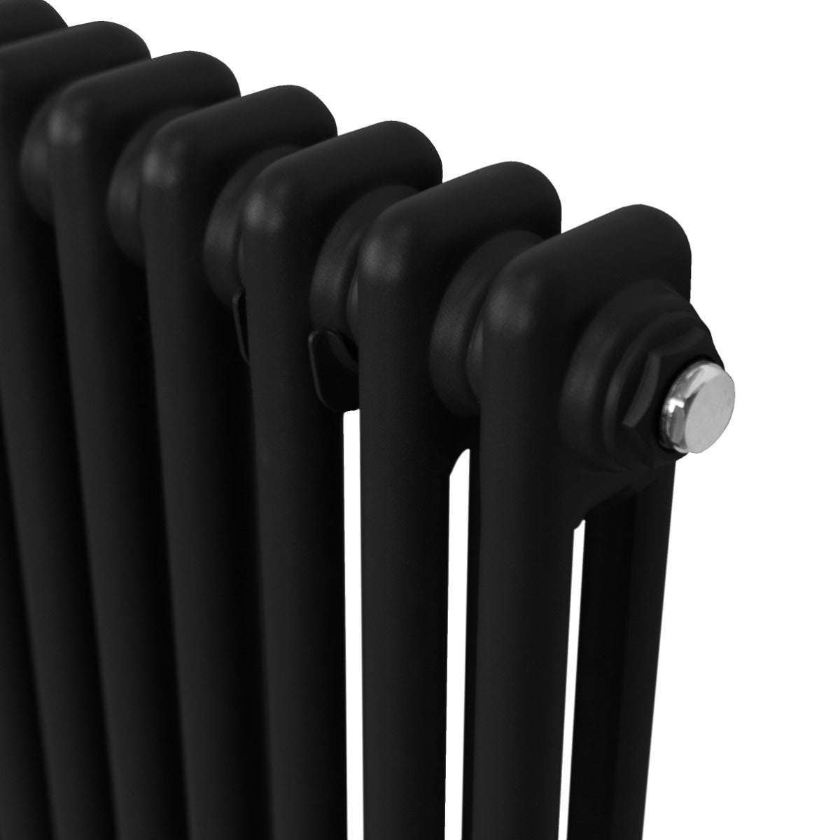Traditionell 2-kolumns radiator - 1800 x 472 mm – Svart