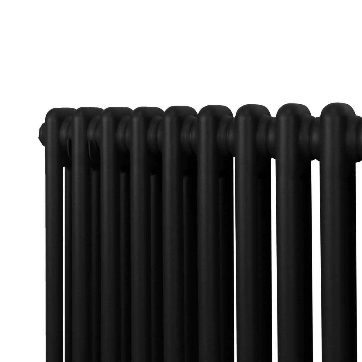 Traditionell 2-kolumns radiator - 1800 x 472 mm – Svart