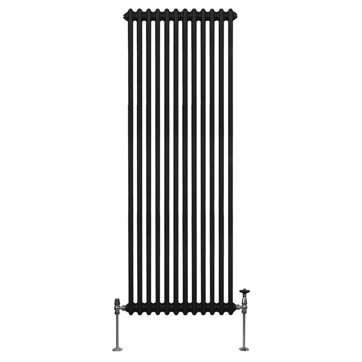 Traditionell 2-kolumns radiator - 1800 x 562 mm – Svart