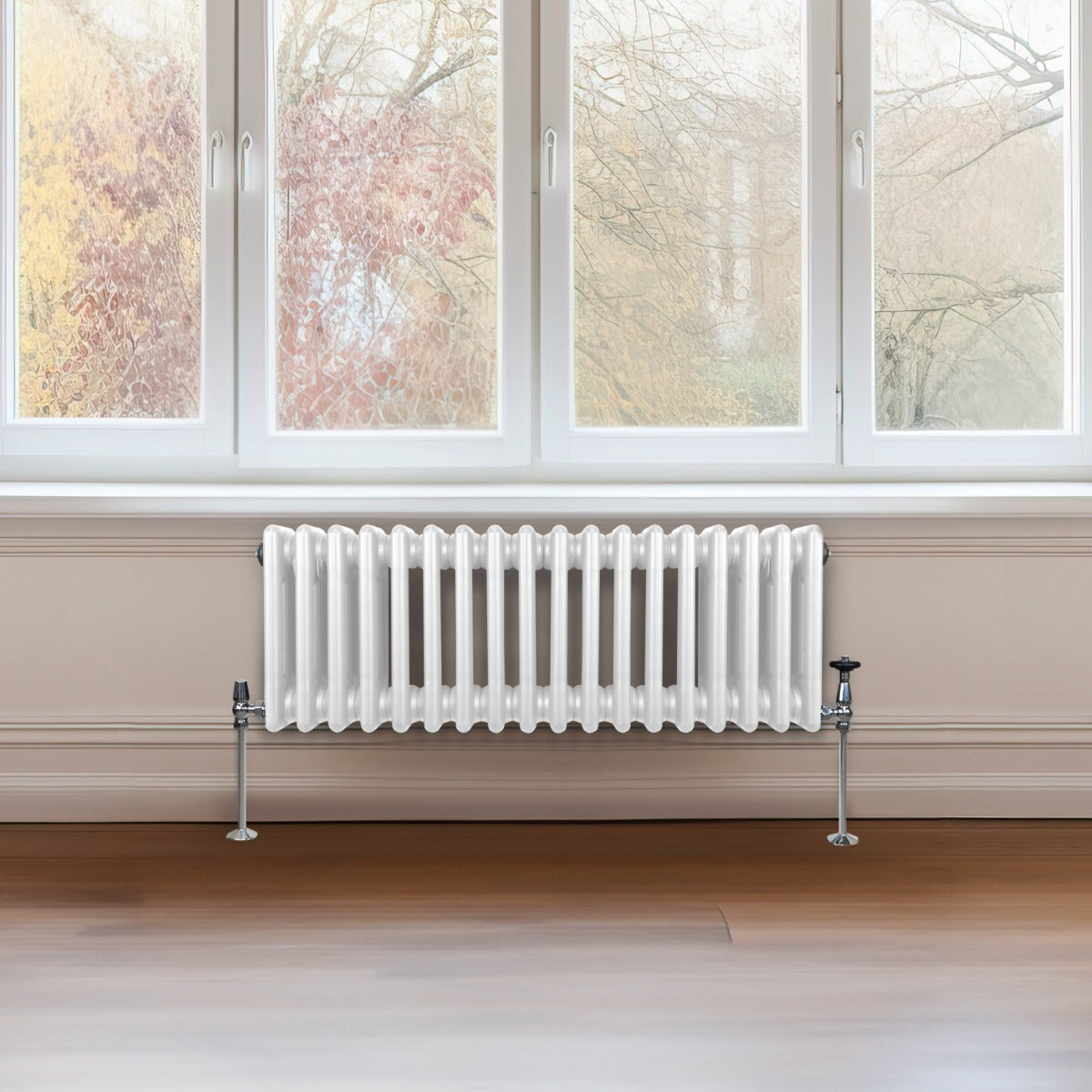 Traditionell 3-kolumns radiator - 300 x 832 mm – Vit