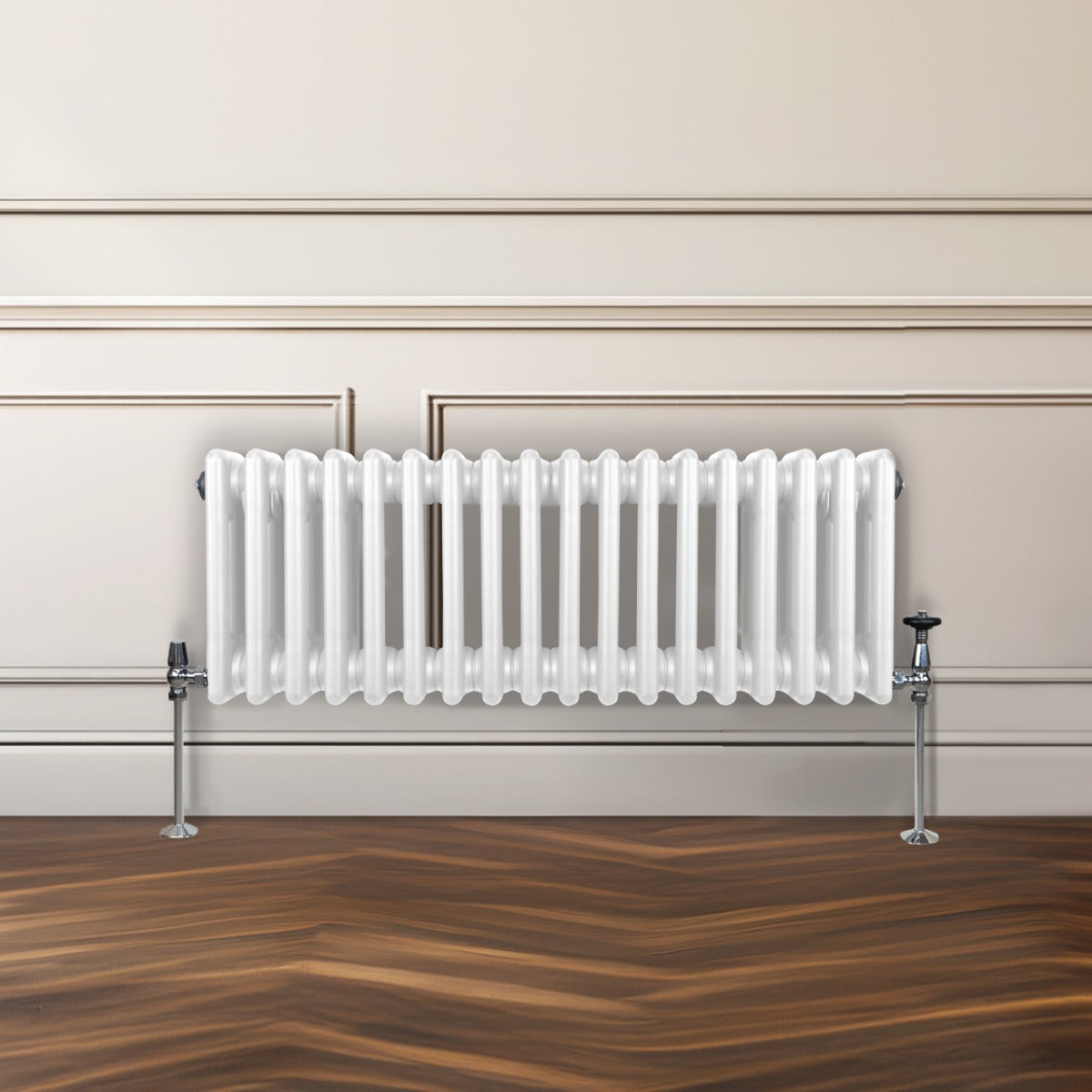 Traditionell 3-kolumns radiator - 300 x 832 mm – Vit