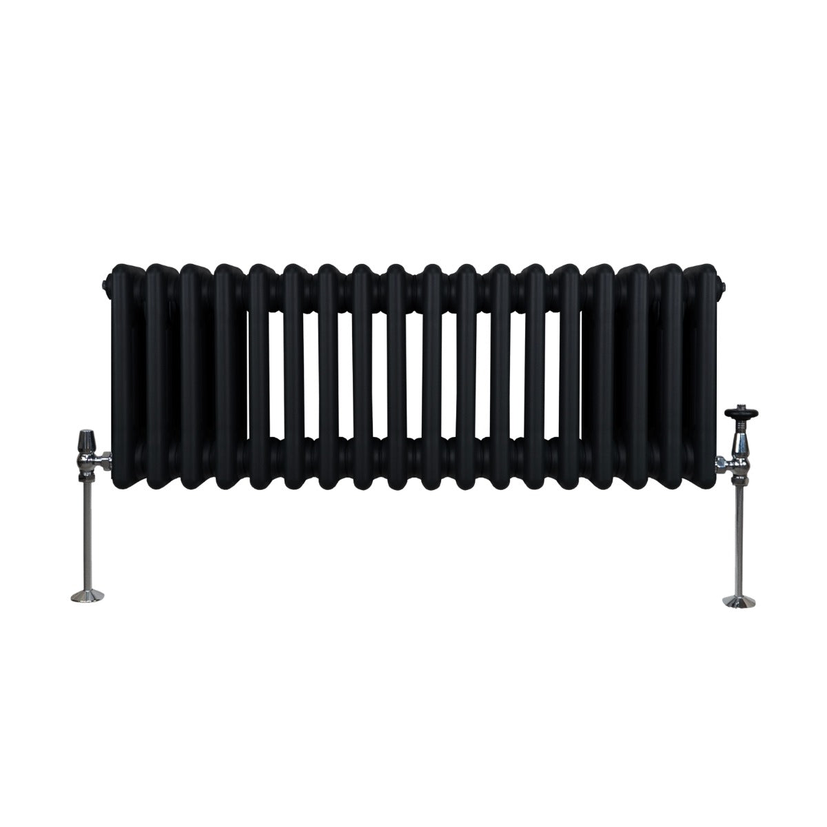 Traditionell 3-kolumns radiator - 300 x 832 mm – Svart