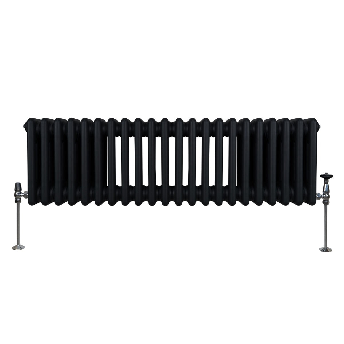 Traditionell 3-kolumns radiator - 300 x 1012 mm – Svart