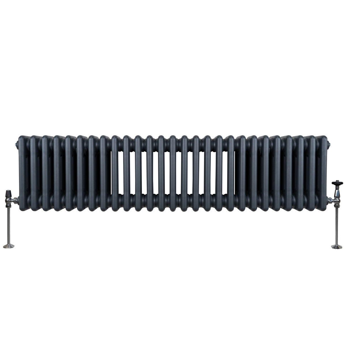 Traditionell 3-kolumns radiator - 300 x 1192 mm – Antracitgrå