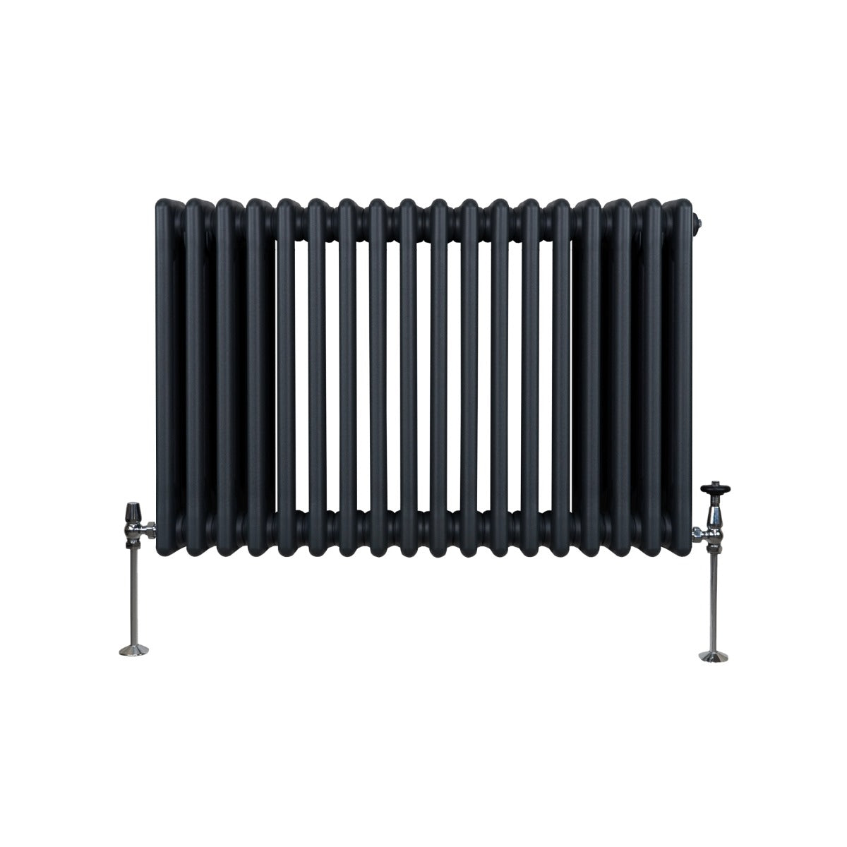 Traditionell 3-kolumns radiator - 600 x 832 mm – Antracitgrå