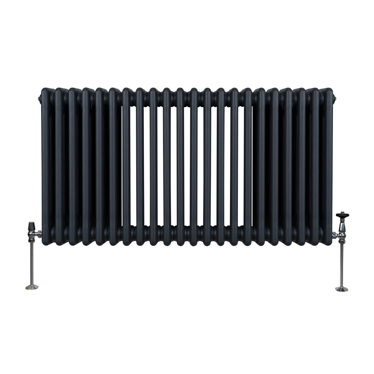 Traditionell 3-kolumns radiator - 600 x 1012 mm – Antracitgrå