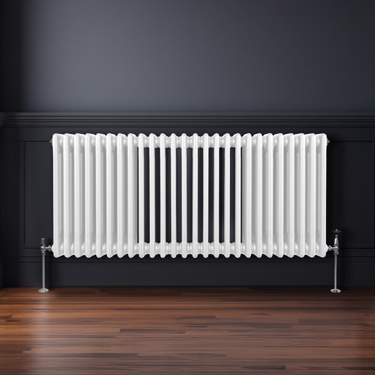 Traditionell 3-kolumns radiator - 600 x 1192 mm – Vit