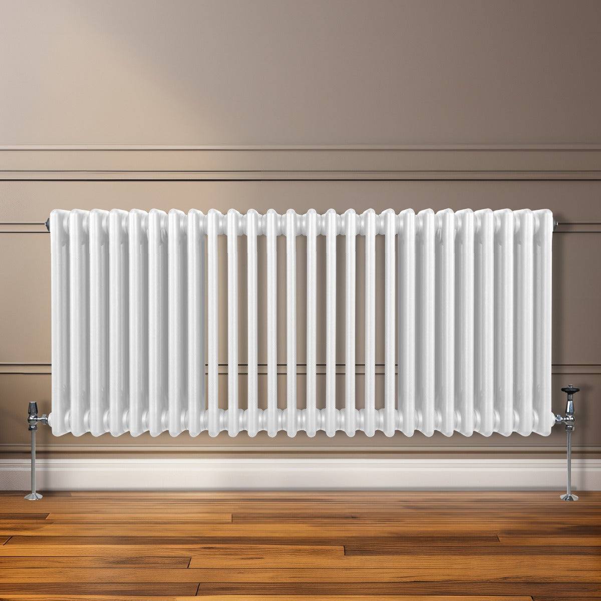 Traditionell 3-kolumns radiator - 600 x 1192 mm – Vit