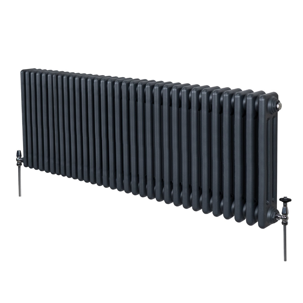 Traditionell 3-kolumns radiator - 600 x 1462 mm – Antracitgrå