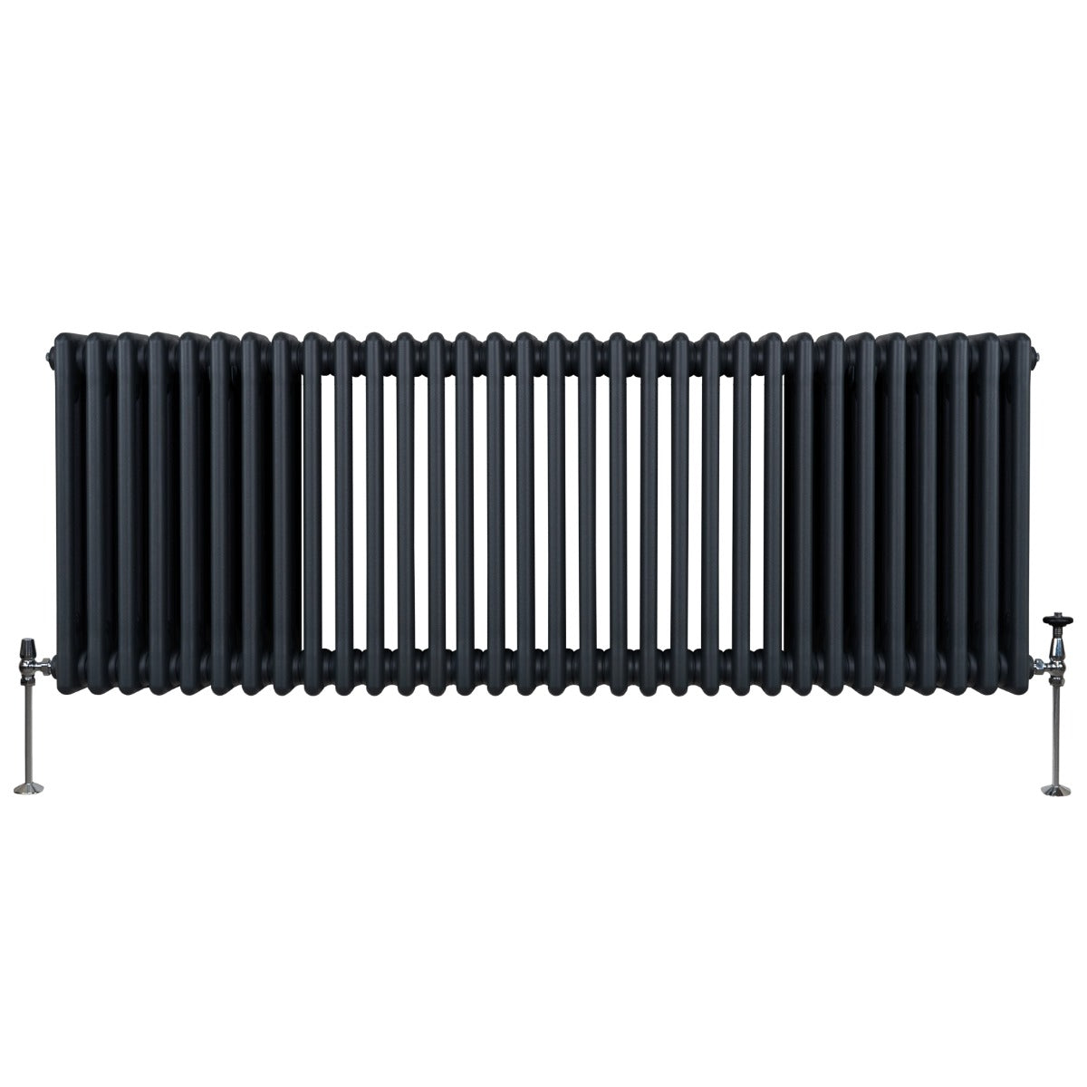 Traditionell 3-kolumns radiator - 600 x 1462 mm – Antracitgrå