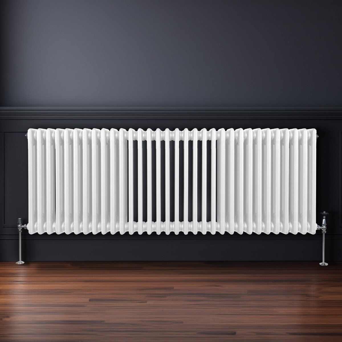 Traditionell 3-kolumns radiator - 600 x 1462 mm – Vit