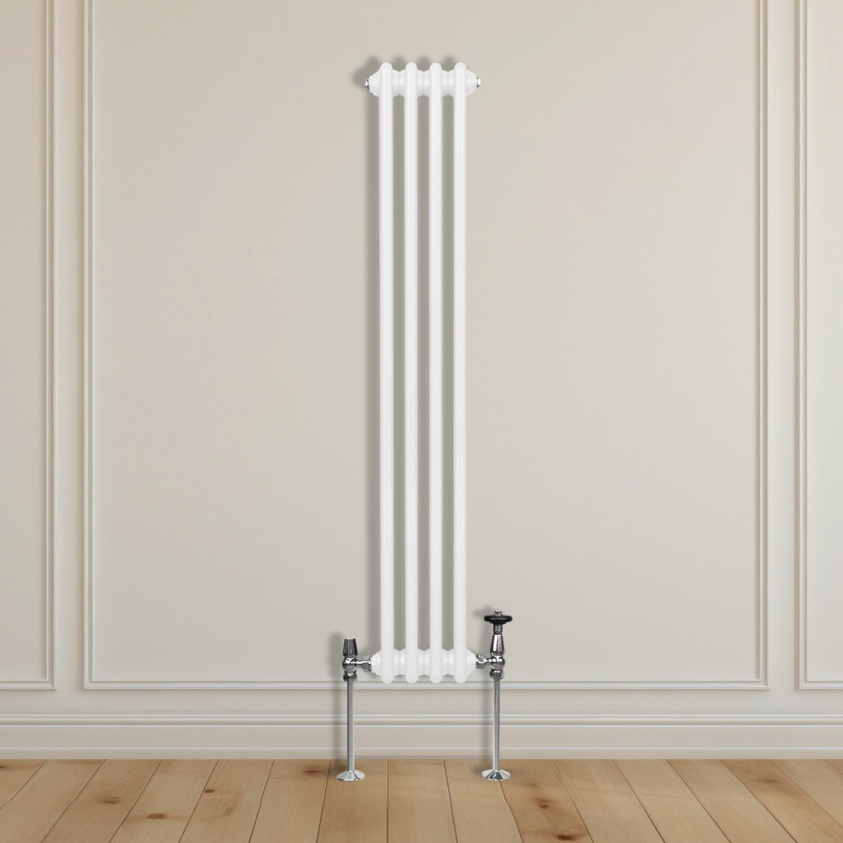 Traditionell 3-kolumns radiator - 1500 x 202 mm – Vitt