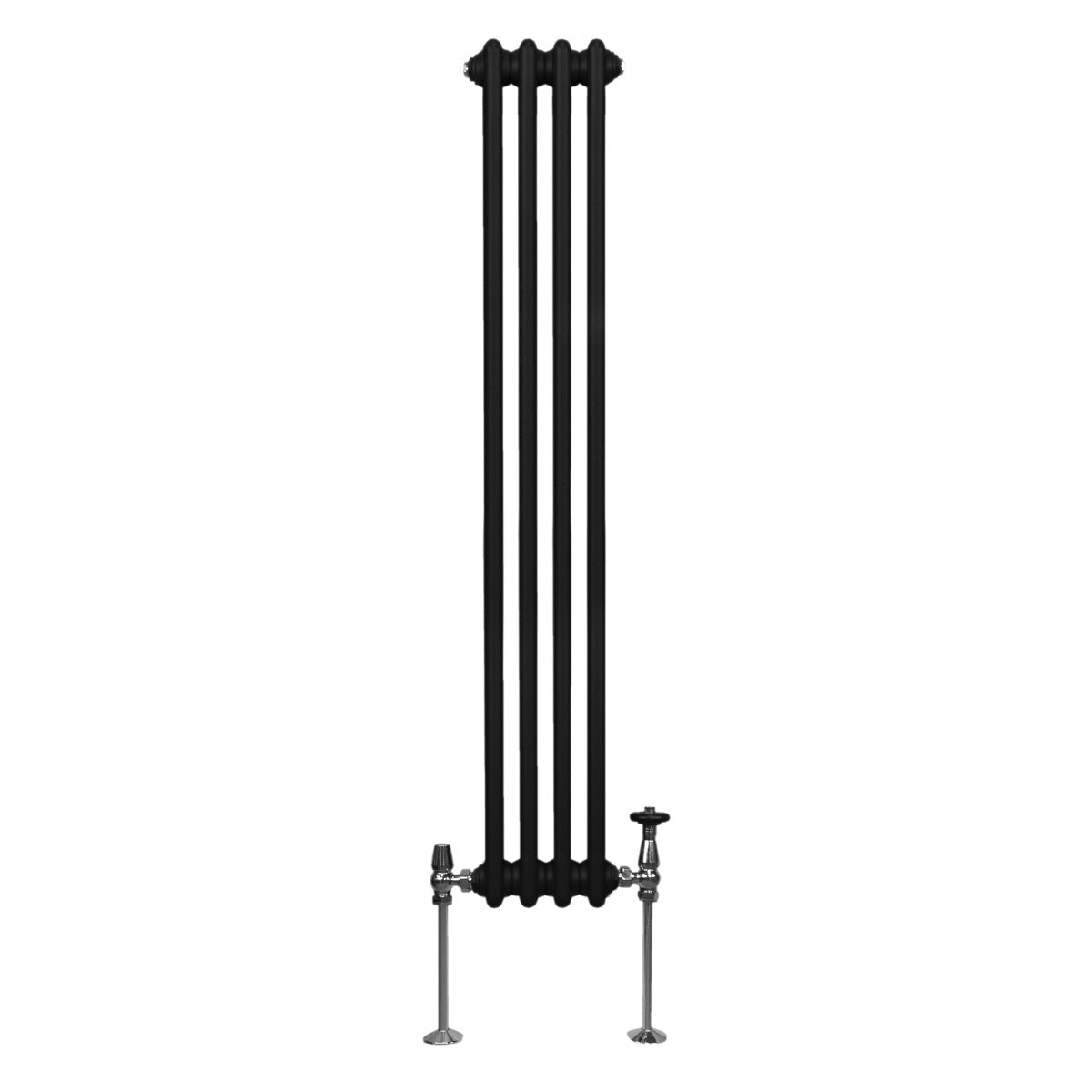 Traditionell 3-kolumns radiator - 1500 x 202 mm – Svart