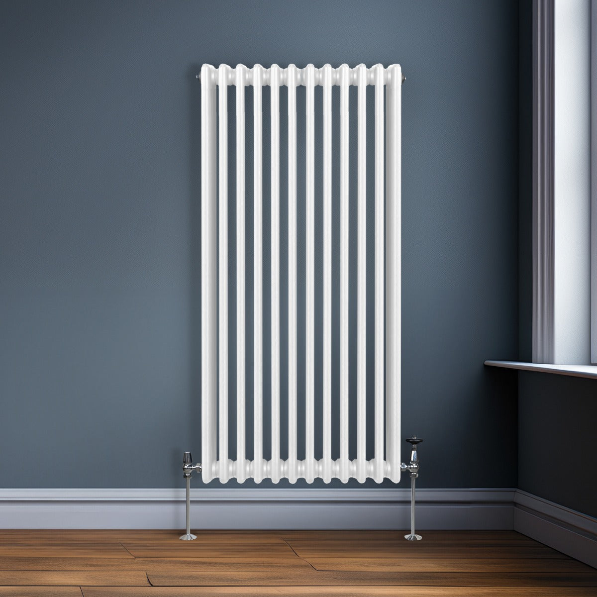 Traditionell 3-kolumns radiator - 1500 x 562 mm – Vit