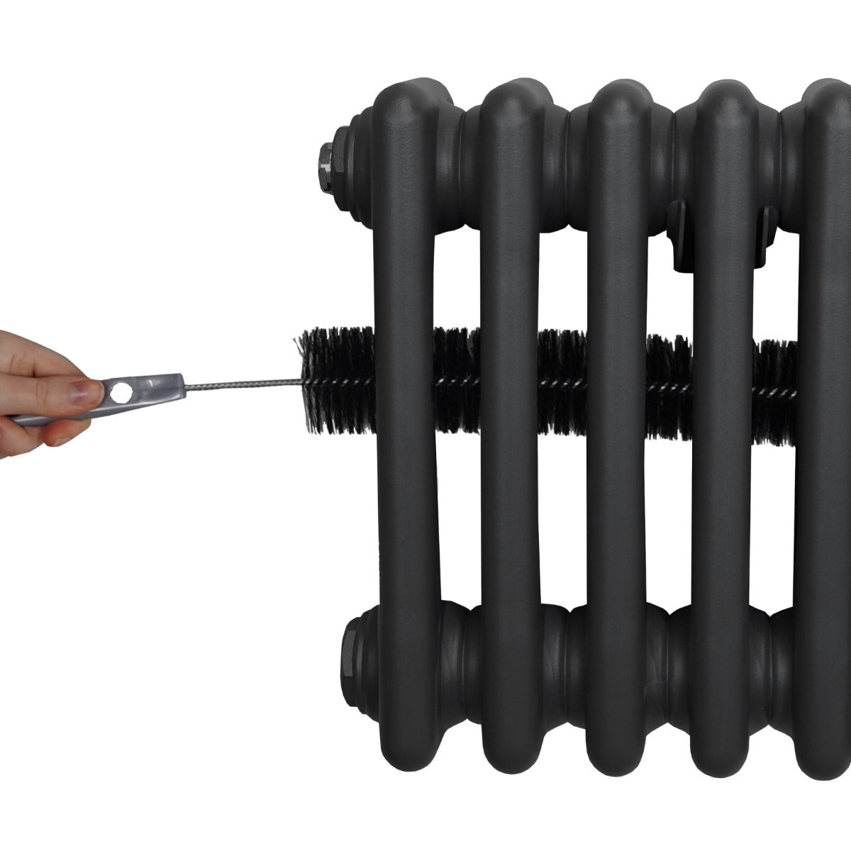 Traditionell 3-kolumns radiator - 1800 x 382 mm – Antracitgrå