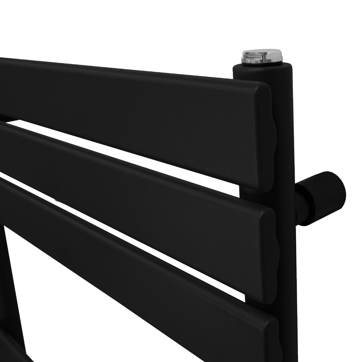 Handdukstork med Platta Paneler - 1200mm x 600mm - Svart