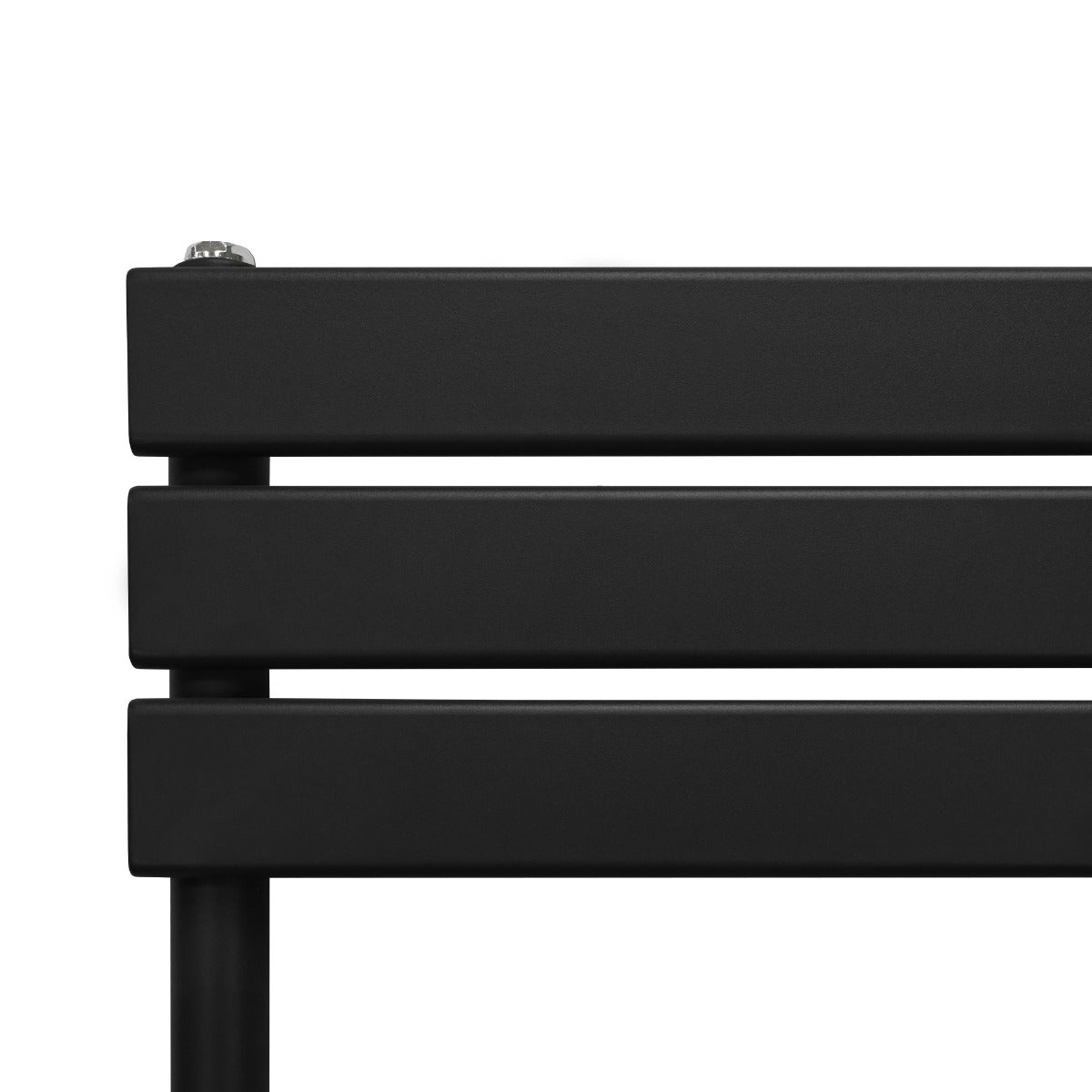 Handdukstork med Platta Paneler - 1200mm x 600mm - Svart