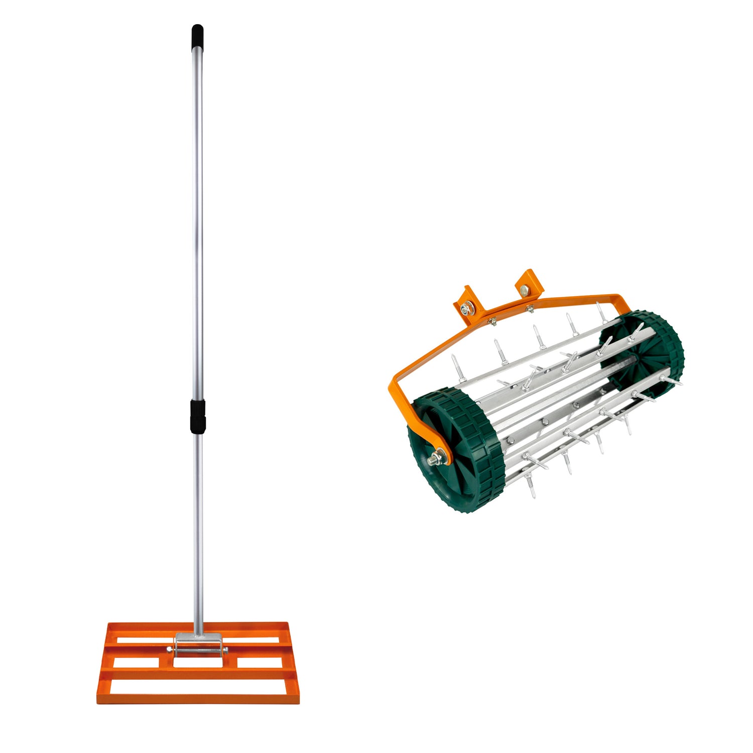 50 cm Gräsutjämnare och Gräsmatteluftare – Orange