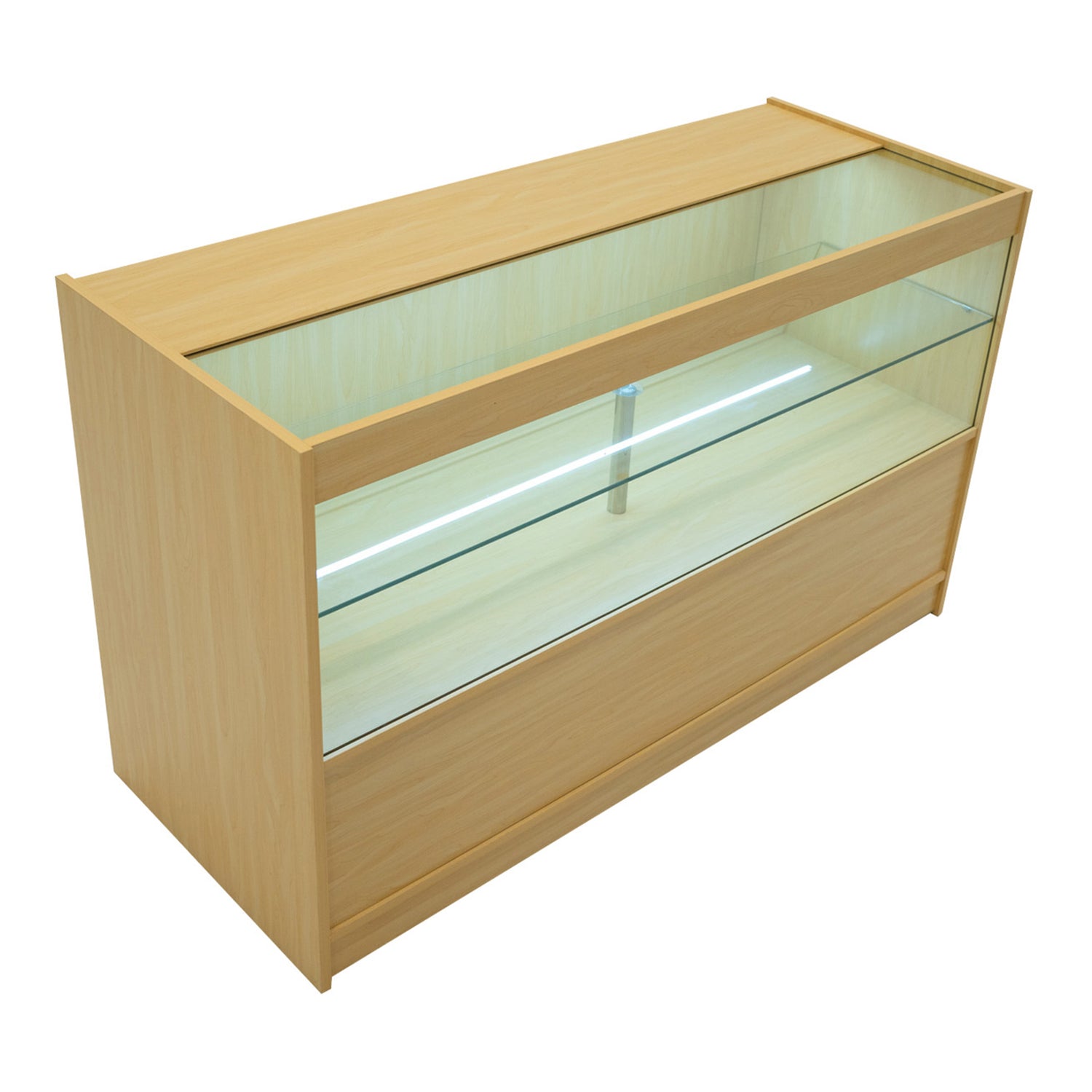 C1500 Butiksmodul med LED – Lönnfärgad finish