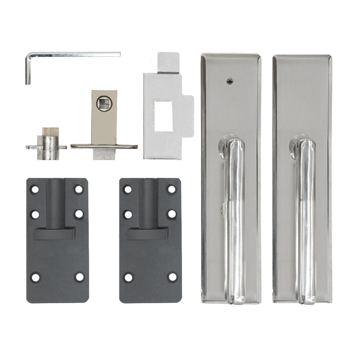 WPC och aluminium utomhusgrind | Brun