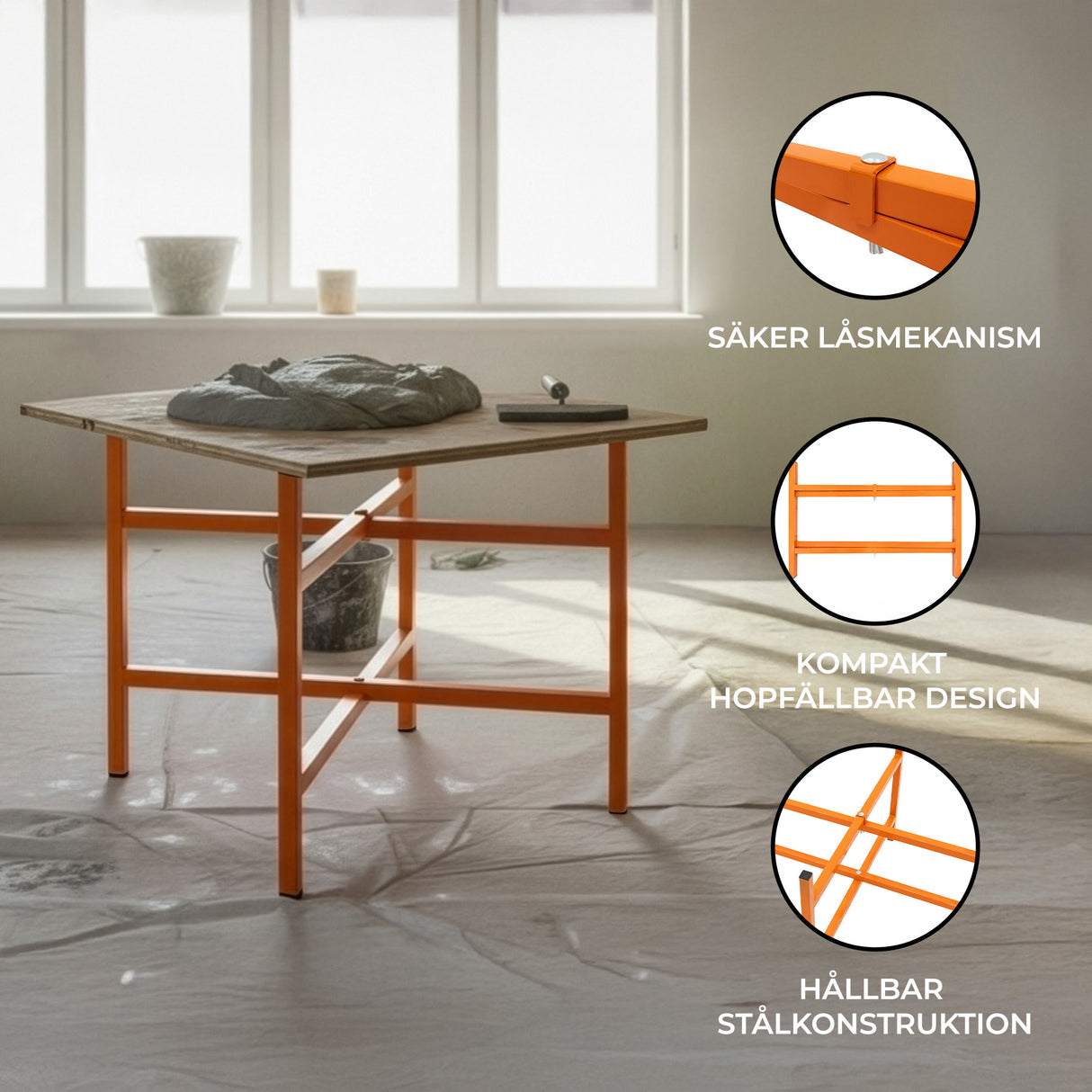 Murbrukställ 50cm (Set om 3 enheter)