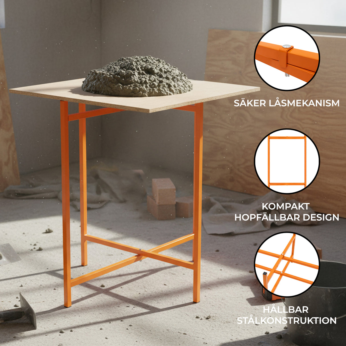 Murbrukställ 75cm (Set om 5 enheter)