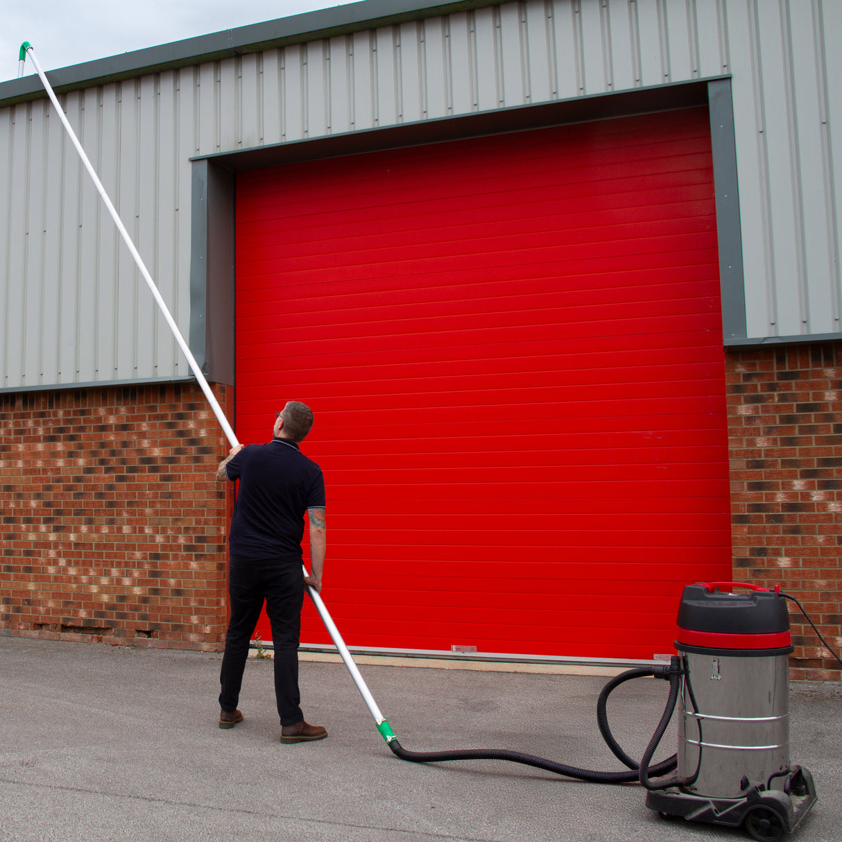 Maxblast 80L Våt-/Torrdammsugare (5 m slang) & 7.2m Dammsugarskaft för Rensning av Takränna