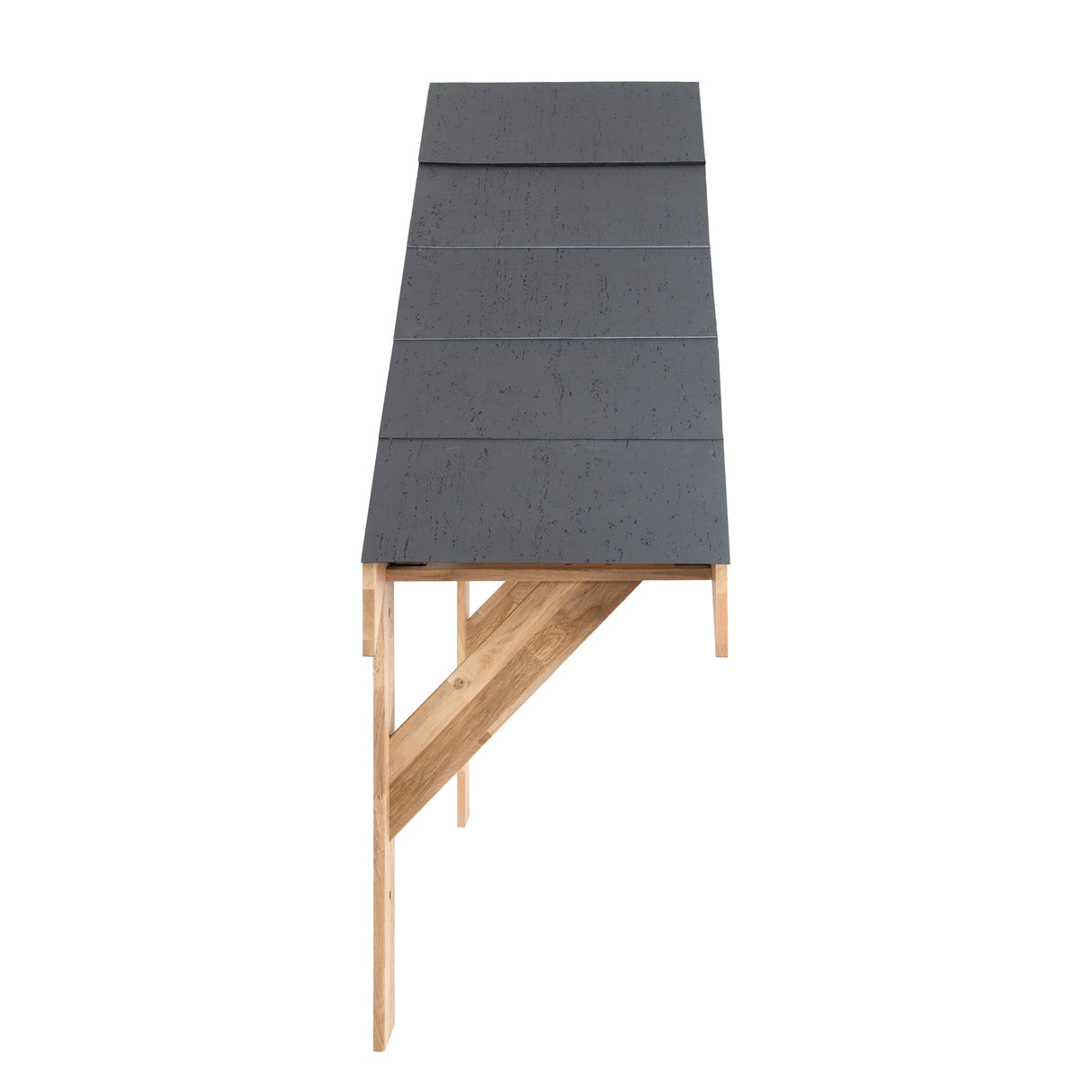 Entrétak i massiv ek – Komplett kit – 140 cm