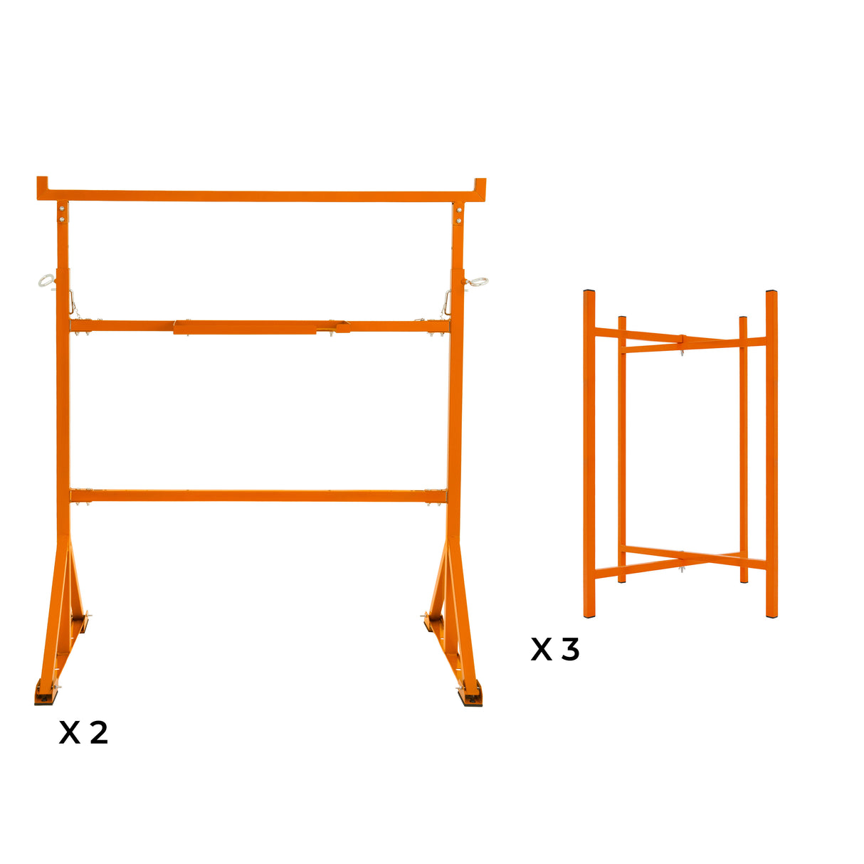 Arbetsbockar 2-pack och Murbrukställ 75 cm 3-pack