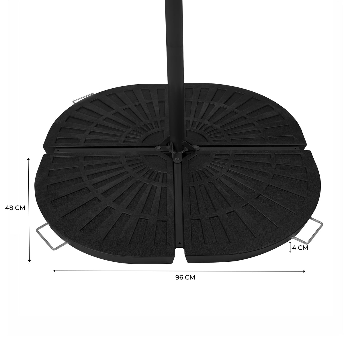 Solfjäderbas för Hängparasoll – 4 Delar