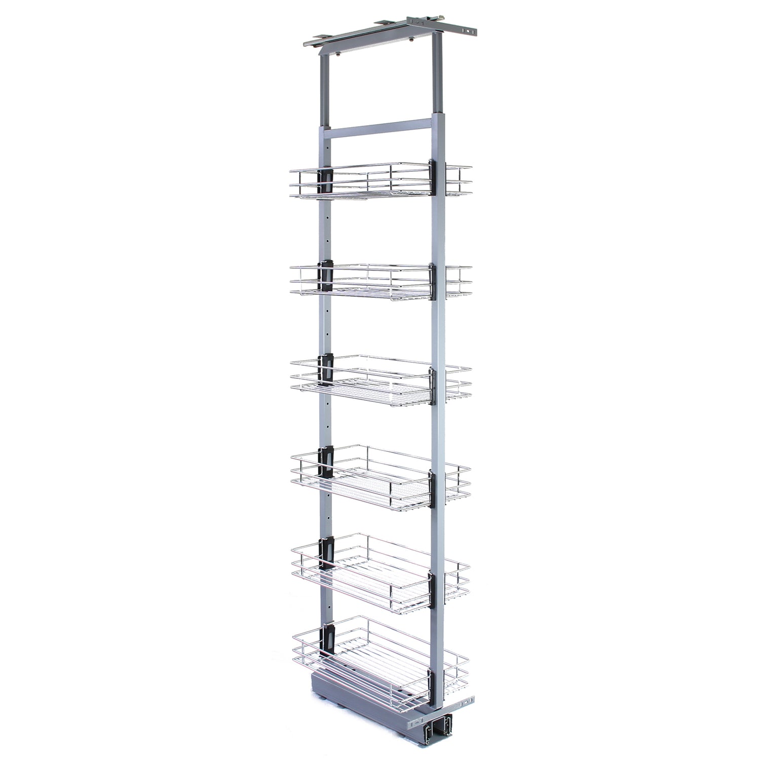 KuKoos Utdragbara Köksskafferi med Mjukstängning – 46 cm (Djup) x 170 - 195 cm (Höjd)