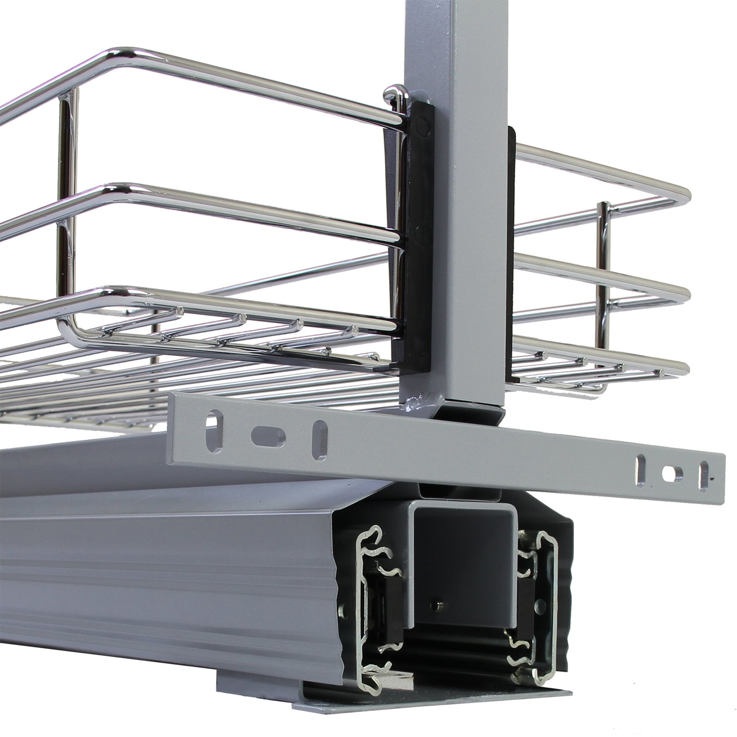 Utdragbart Köksskafferi med Justerbar Höjd– 46 cm (D) x 190-220 cm (H)