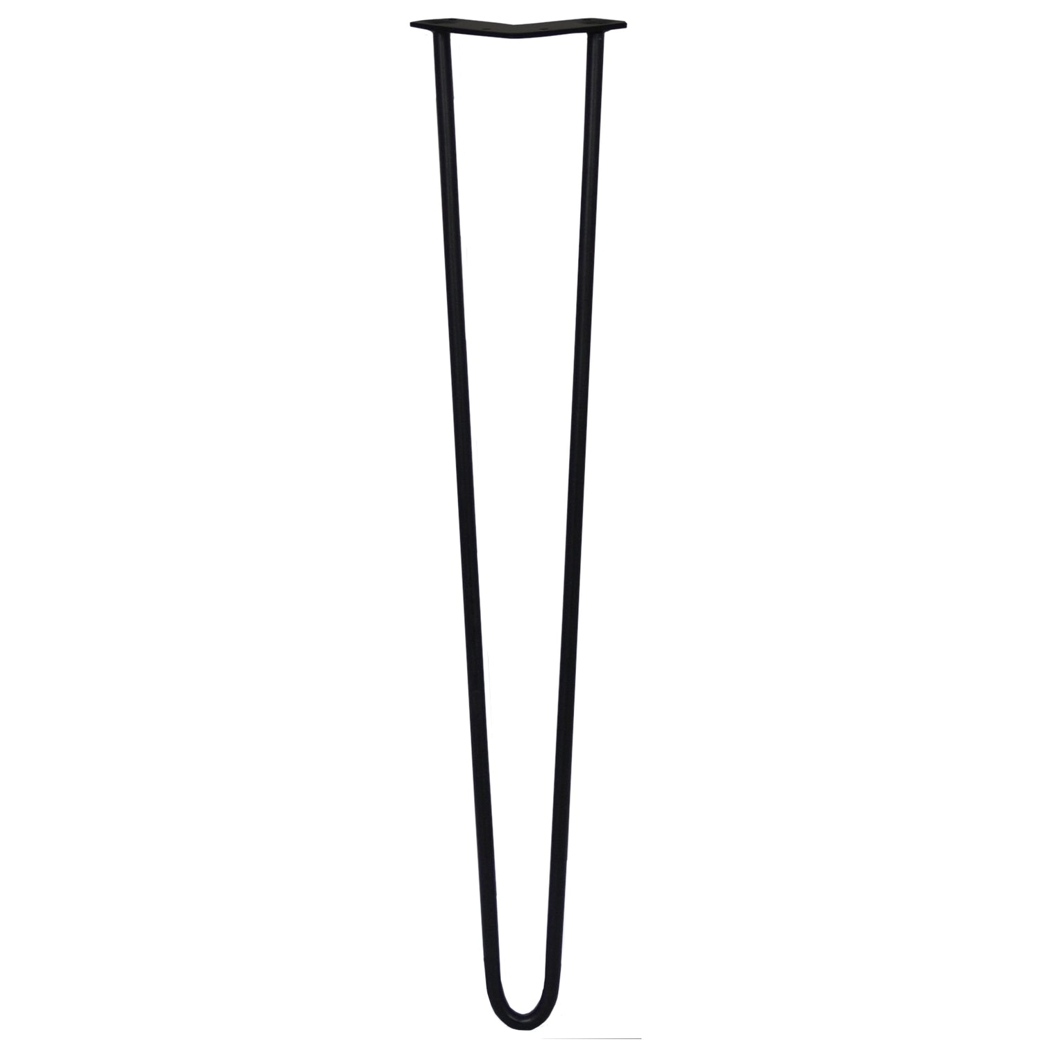 4 x 71 cm Hårnålsben - 2 Stänger - 12 mm - Svart