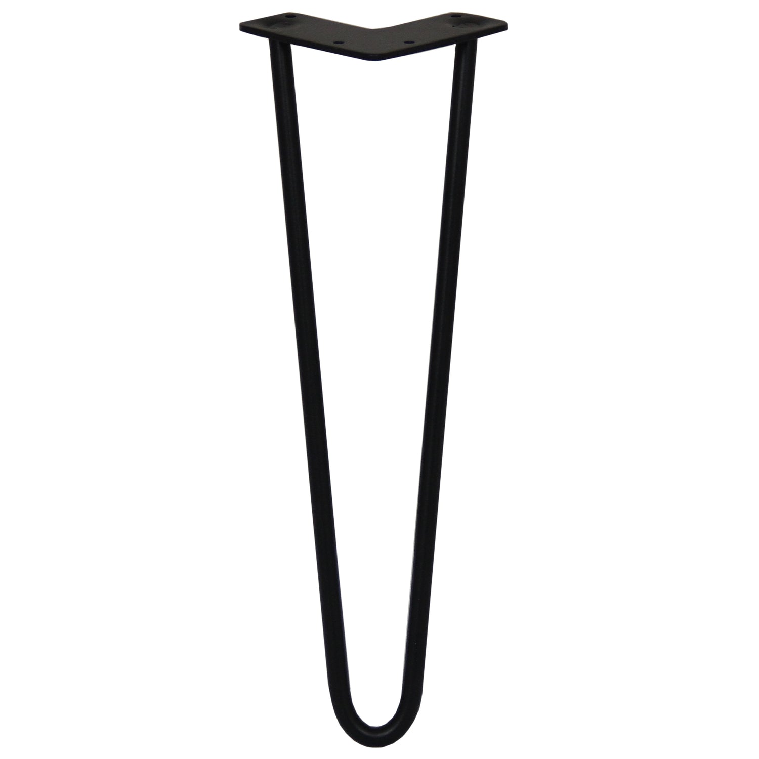 4 x 40 cm Hårnålsben - 2 Stänger - 12 mm - Svart