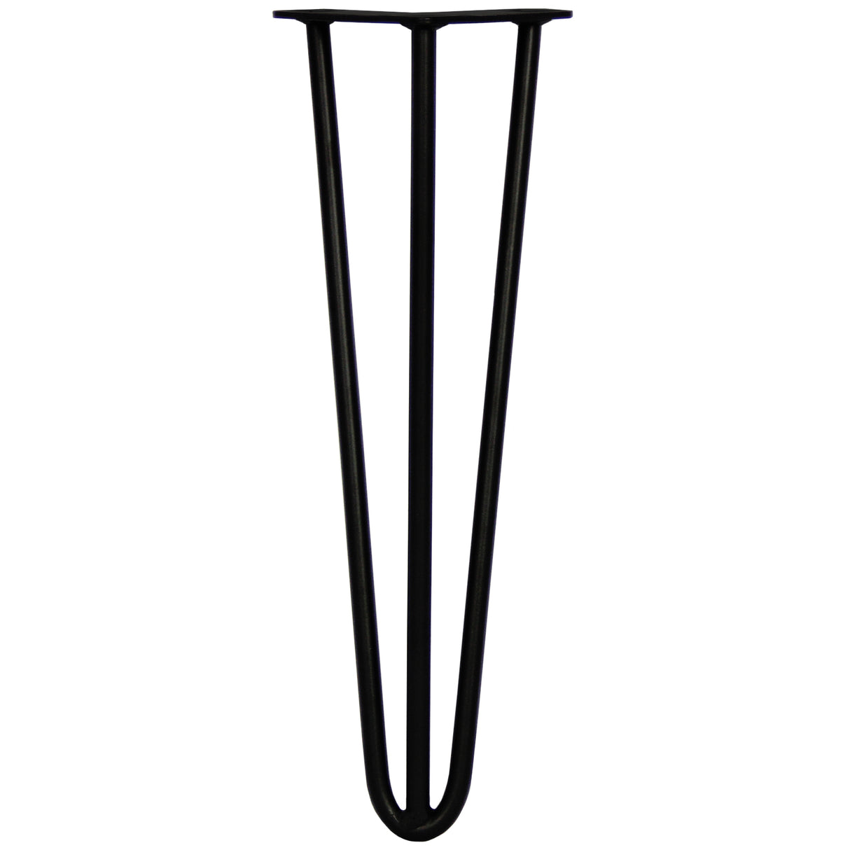 4 x 40 cm Hårnålsben - 3 Stänger - 12 mm - Svart