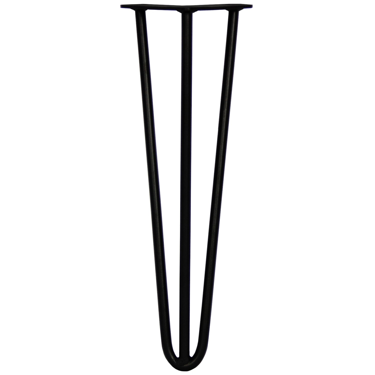 4 x 40 cm Hårnålsben - 3 Stänger - 12 mm - Svart