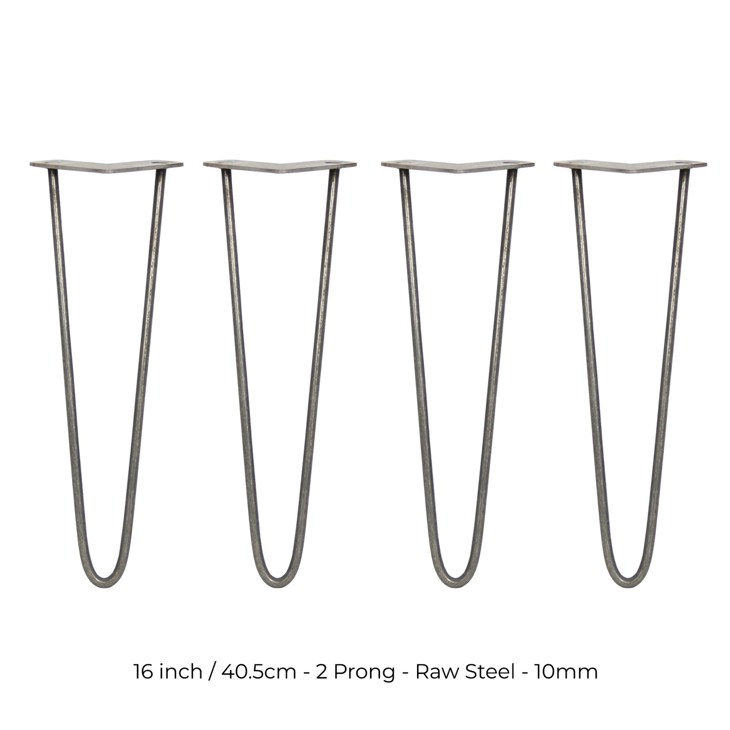 4 x 40 cm Hårnålsben - 2 Stänger - 10 mm - Stål