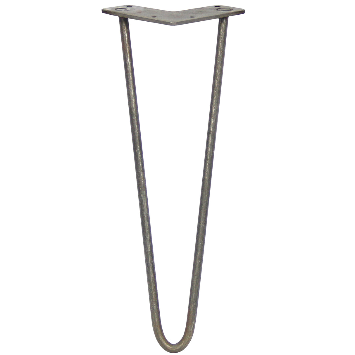 Hårnålsben i stål, 35 cm långa, med en V-formad design och 10 mm tjocklek, perfekt för möbelstöd och inredning