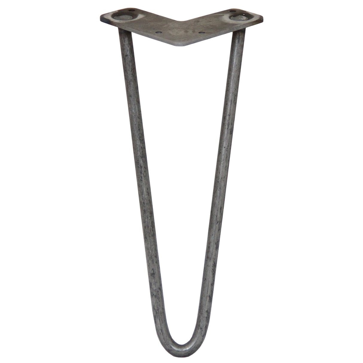 Hårnålsben i stål, 30 cm långa, med en V-formad design och 12 mm tjocklek, perfekt för stabila möbelben eller stöd