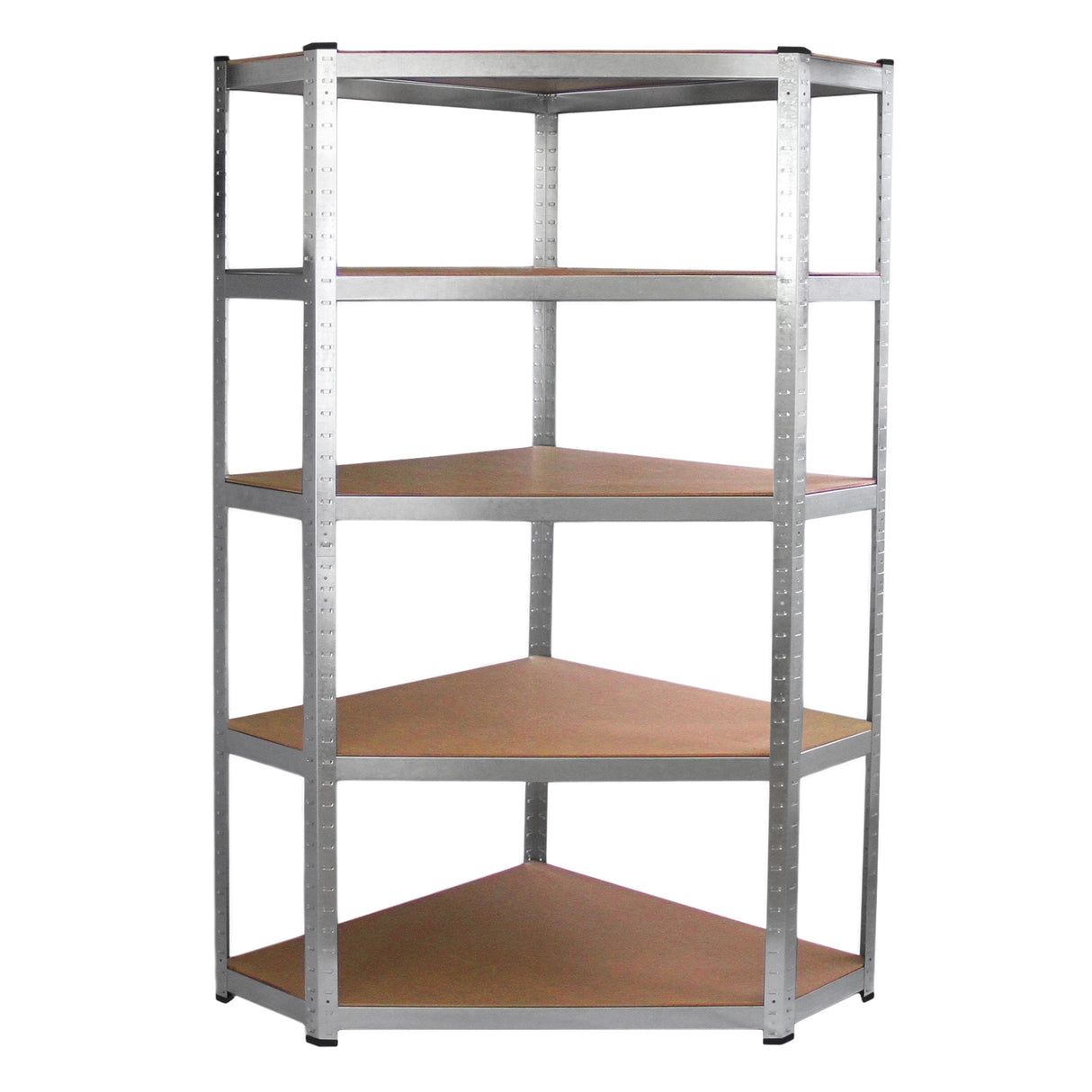 Galwix 90cm Hyllpaket: Hörnhylla och 4 Garagehyllor