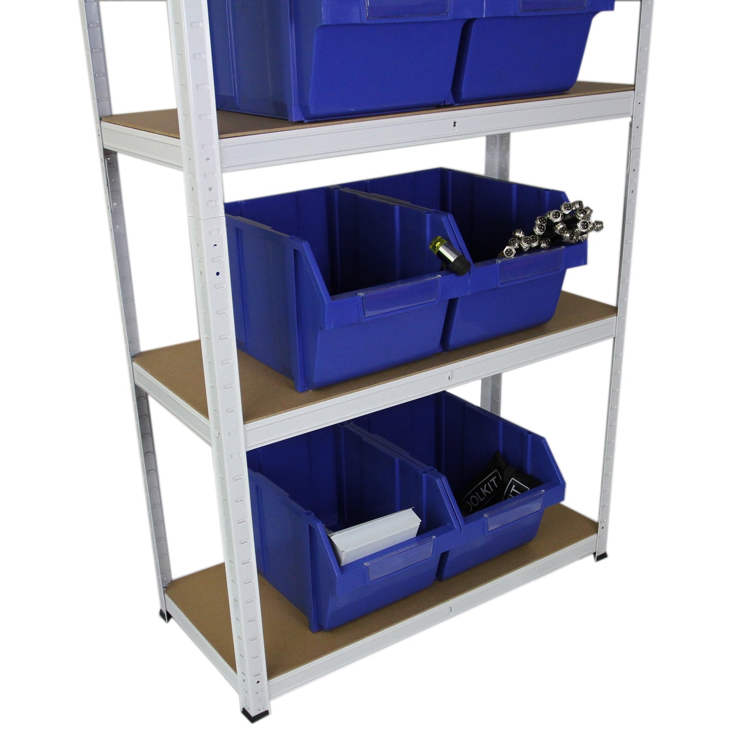 2 x Vita Hyllenheter 90 x 40 x 180