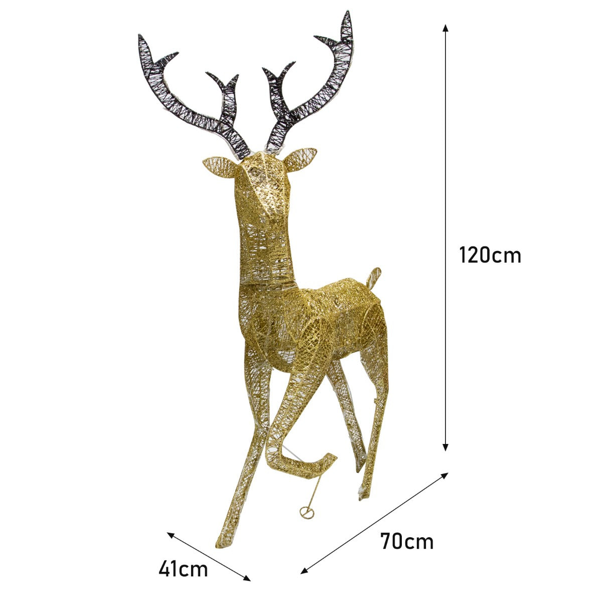 Ren - Guld- 61cm – 200 LED-dioder