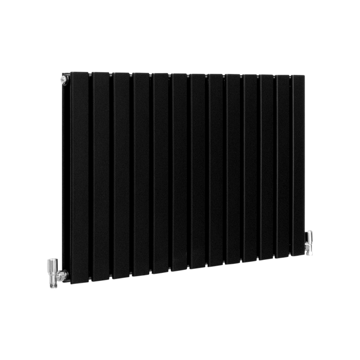Designerradiatorer med Platta Paneler Svarta 600mm x 910mm