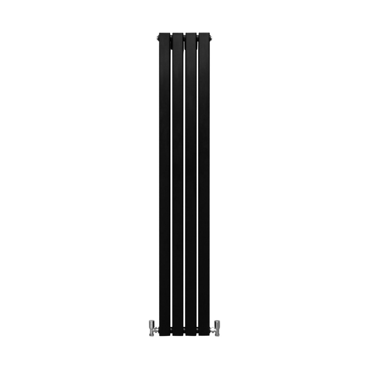 Designerradiatorer med Platta Paneler Svarta 1600mm x 280mm