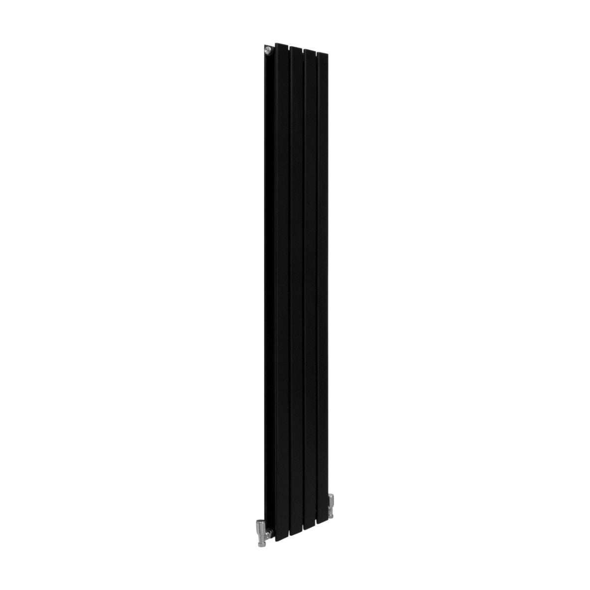 Designerradiatorer med Platta Paneler Svarta 1600mm x 280mm