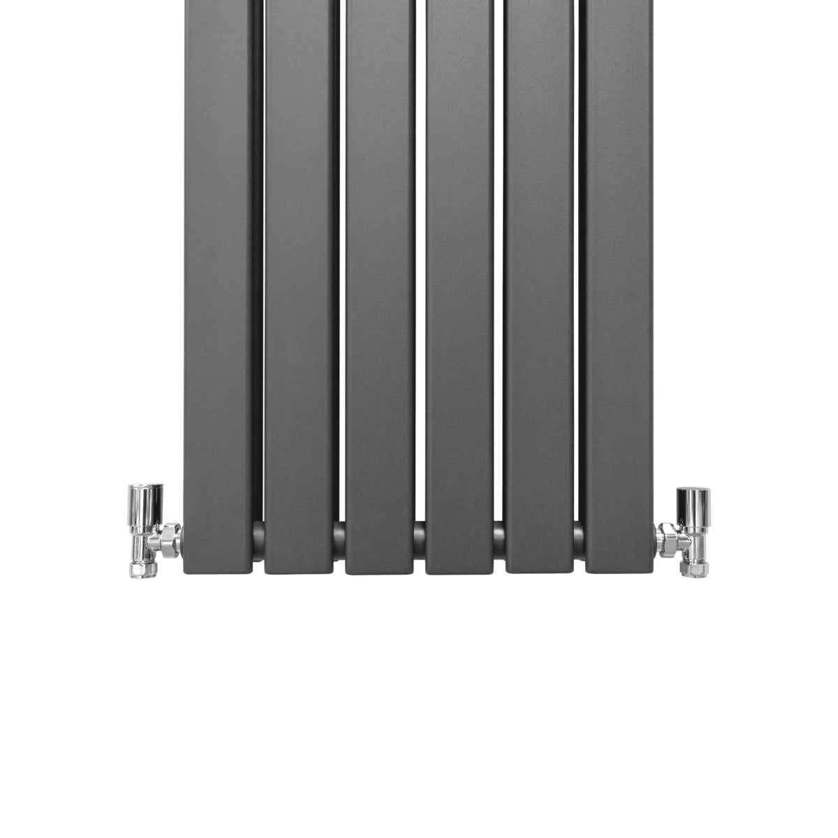 Designerradiatorer med Platta Paneler Mörkgrå 1600mm x 420mm