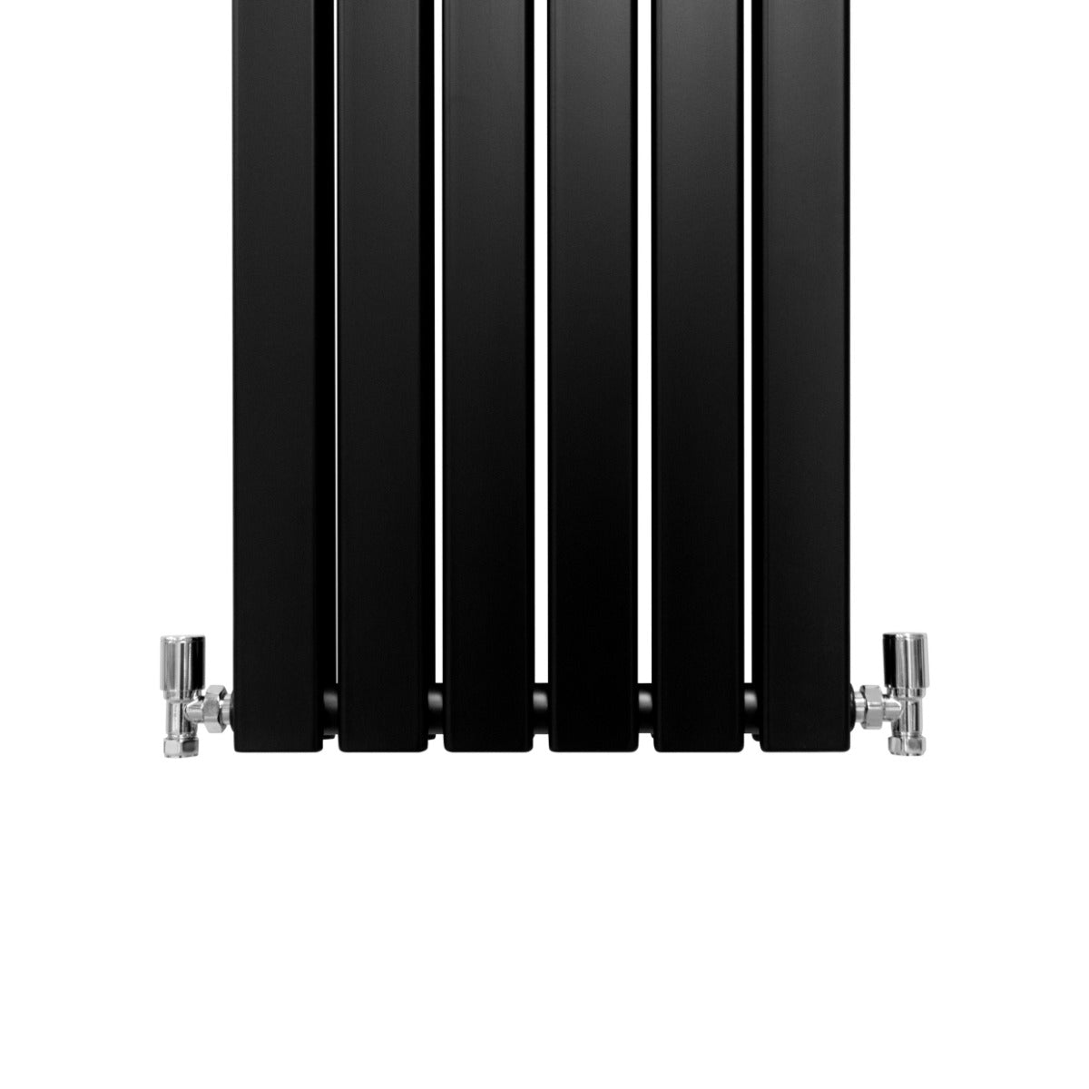 Designerradiatorer med Platta Paneler Svarta 1600mm x 420mm